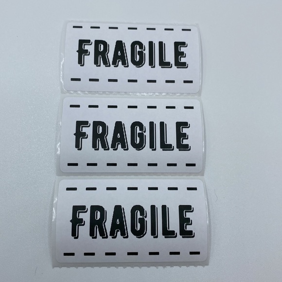 500 Fragile Thermal Printed Labels Shipping Stickers Lot Bundle - Picture 4 of 4